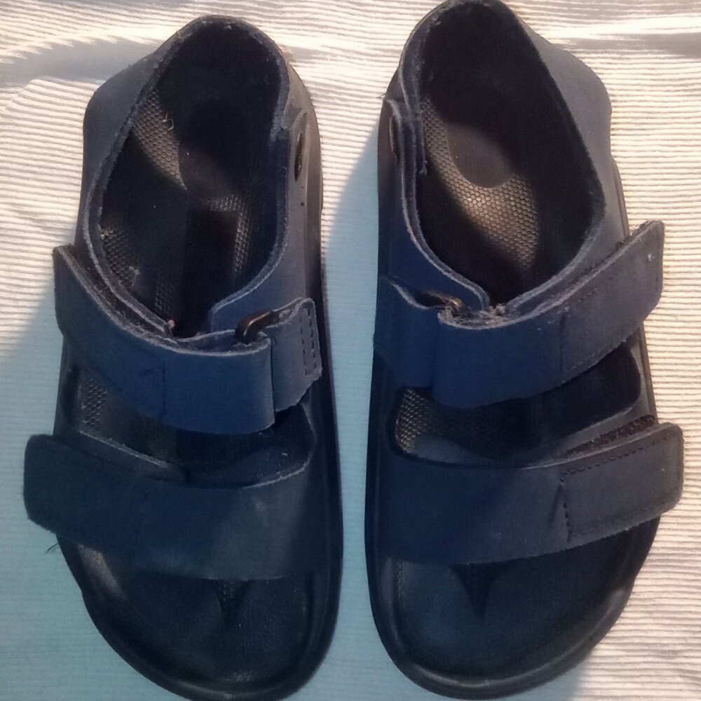 Birkenstock Kids Mogami HL Synthetics Sandals - Midnight Blue Size 28 US 10-10.5